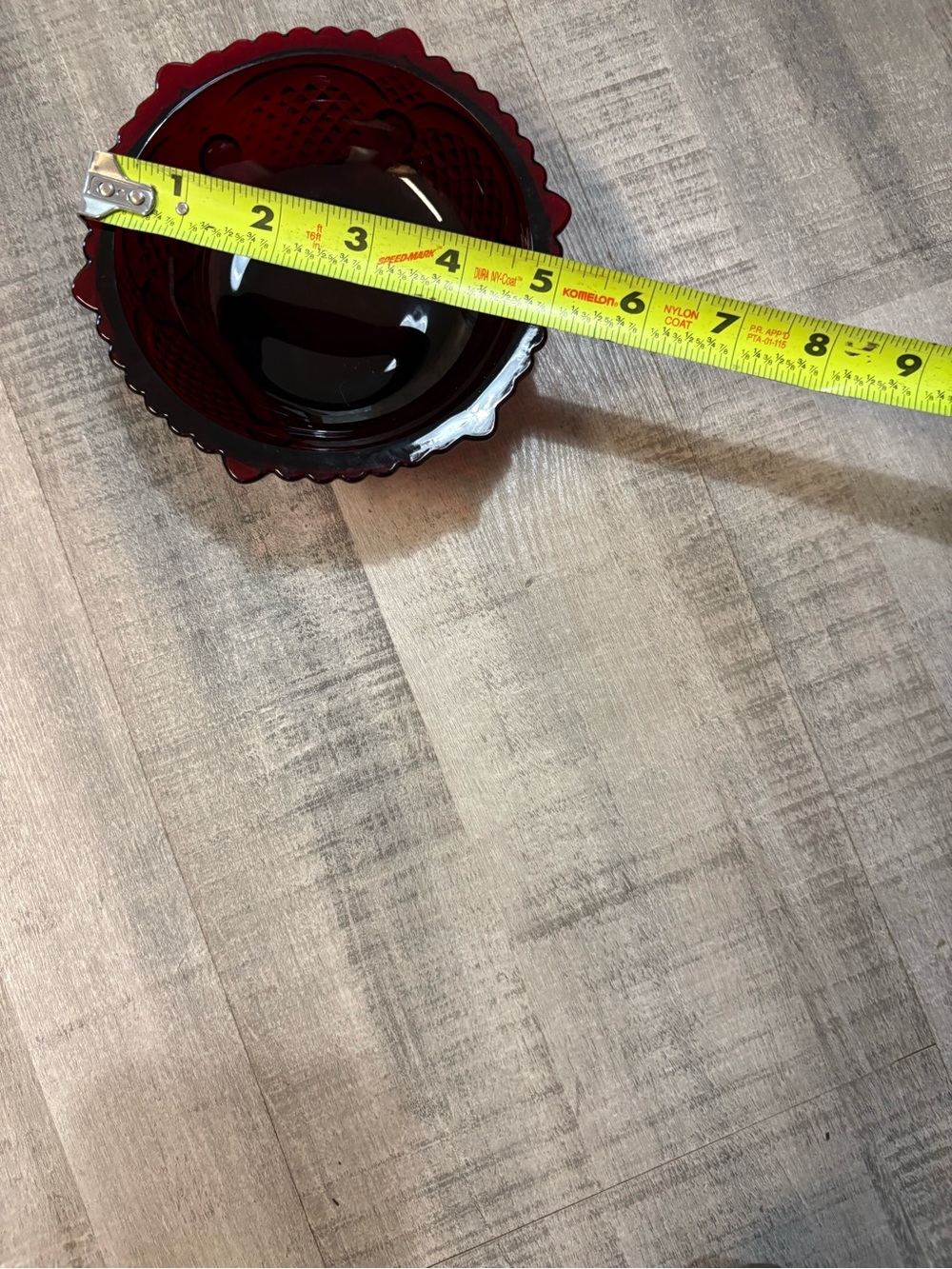 Set of 2 Avon Cape Cod Ruby Red Glass Dessert Berry Bowls Scalloped Vintage - Picture 9 of 10